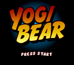 Yogi Bear's Cartoon Capers (Europe) Title Screen